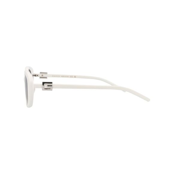 Gucci Round-Frame Injection Sunglasses White Womens